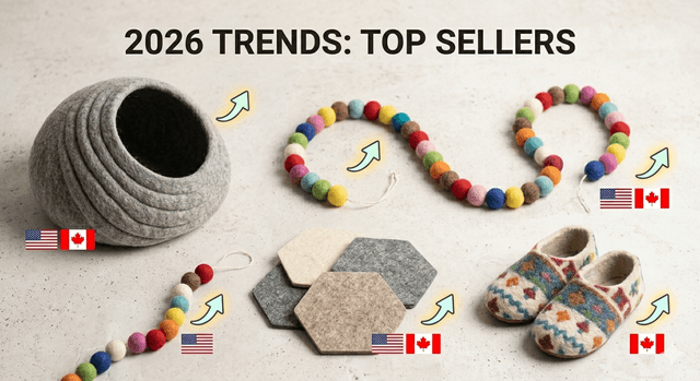 Top Felt Products That Sell Fast in USA & Canada (2026 Trends): A Wholesale Buyer's Market Intelligence Report - Felt and Wool Craft Blog