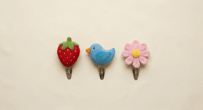 Felt hair clip